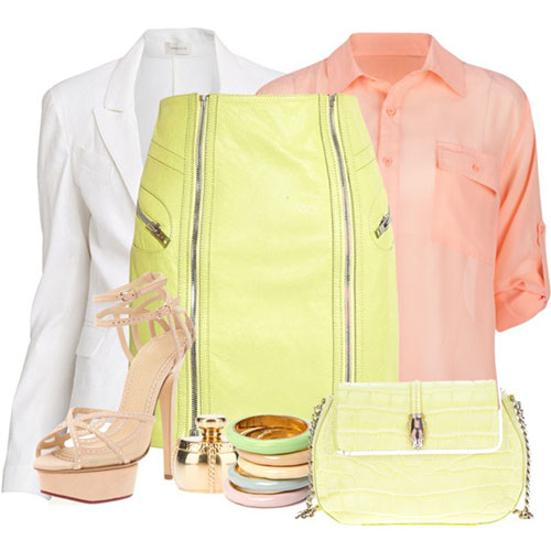 Spring Polyvore Combinations in Baby Pink: Youthful Look