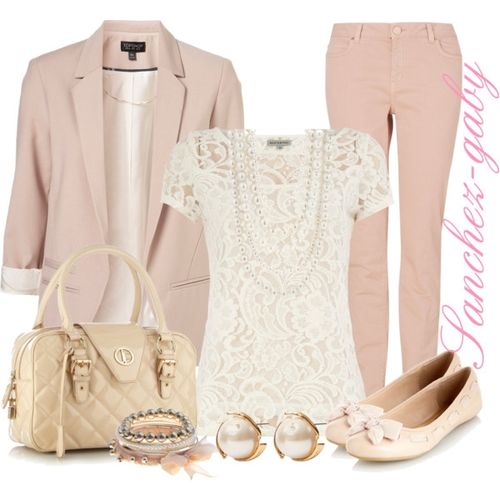 Spring Polyvore Combinations in Baby Pink: Cool Everyday Look