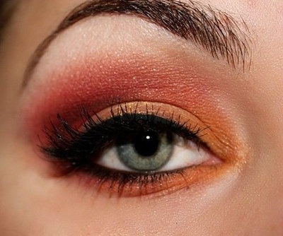 Orange Eye Makeup Ideas: Graduated Shades