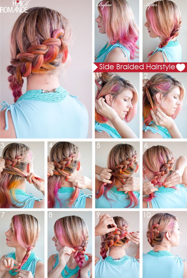 5. SIDE BRAIDED HAIRSTYLE