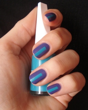 Blue and Purple Nails