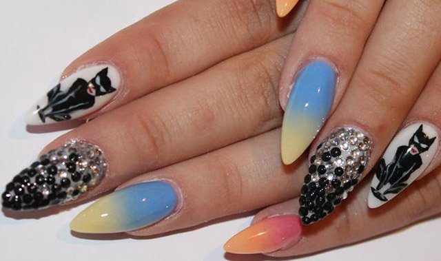 Embellished Nails for Summer Nail Designs