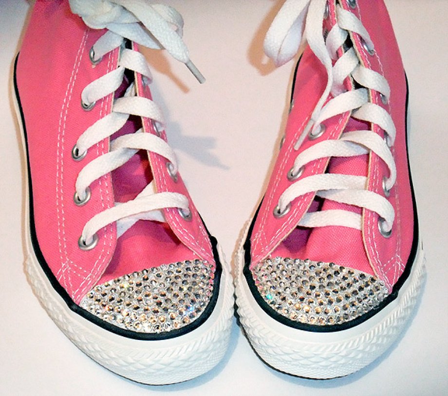 Converse with Glitter