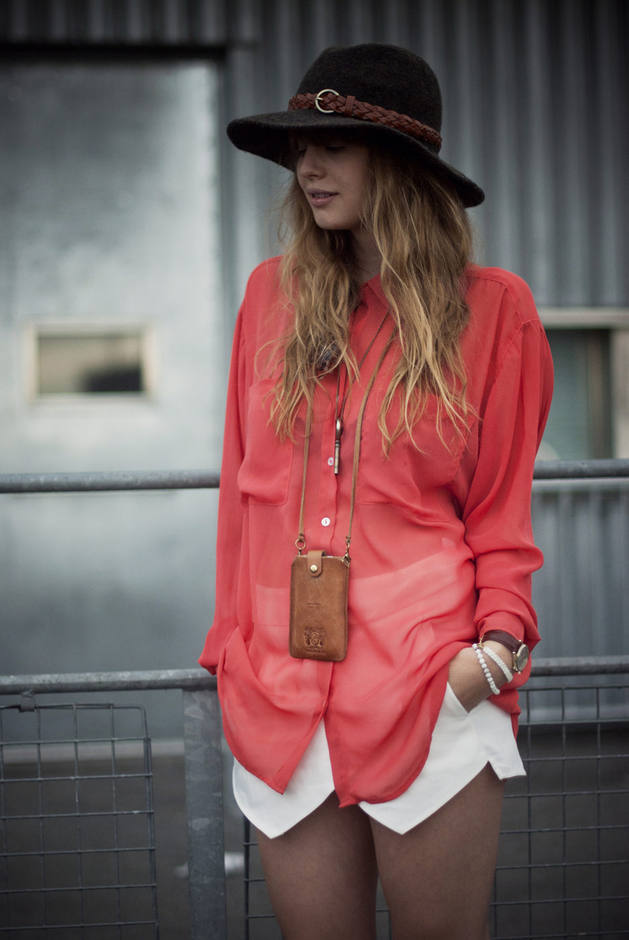 Coral Outfit Ideas - Coral Blouse