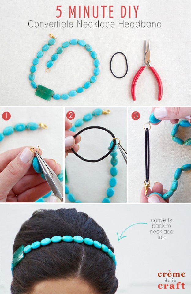 DIY Convertible Necklace Headband