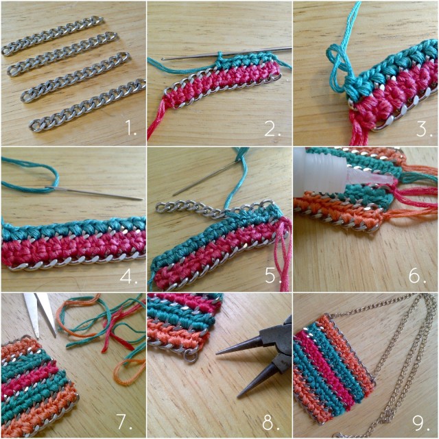 DIY Crochet Statement Necklace