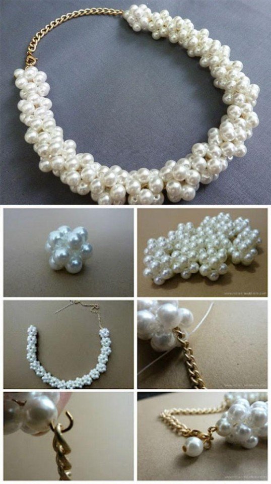 DIY Pearl Necklace Tutorial