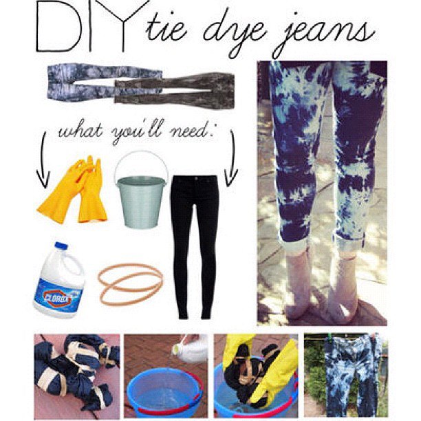 DIY Tie Dye Jeans