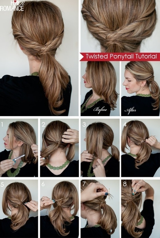 Easy Twisted Ponytail