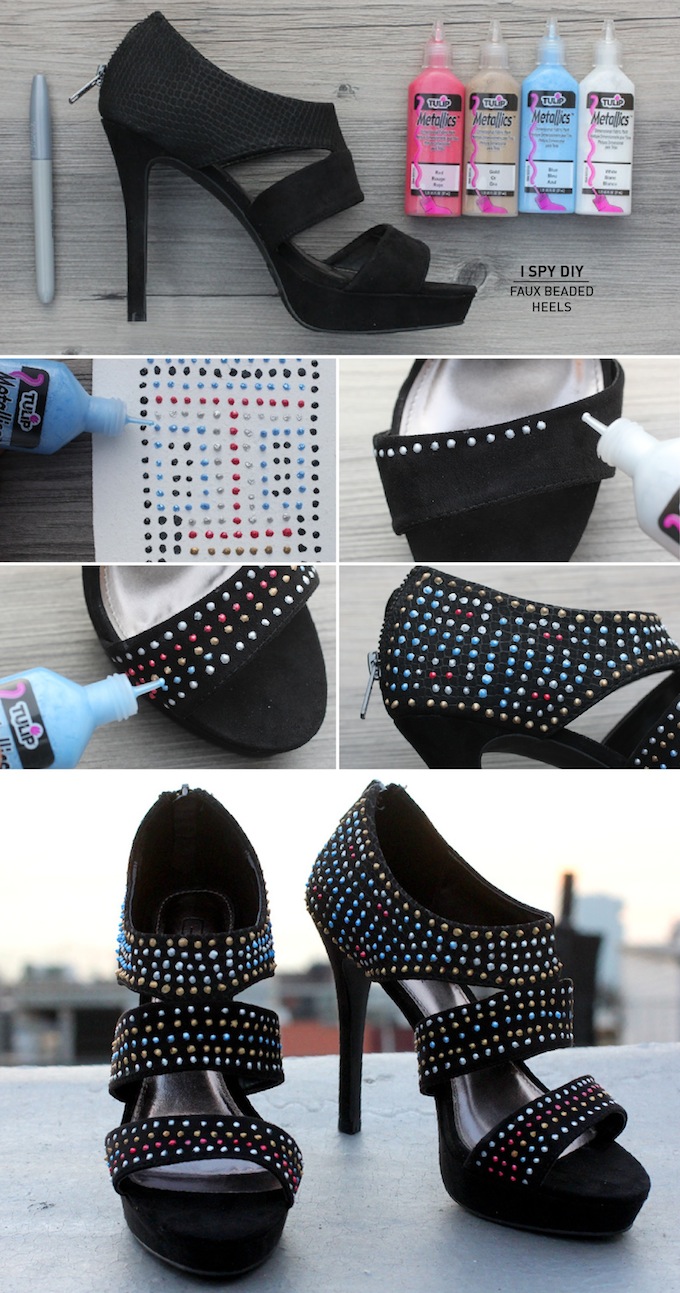 FAUX BEADED HEELS & CONTEST