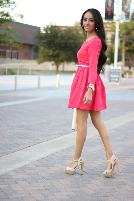 Little Pink Flared Dress