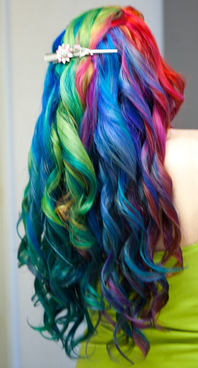 Gorgeous Rainbow Curls