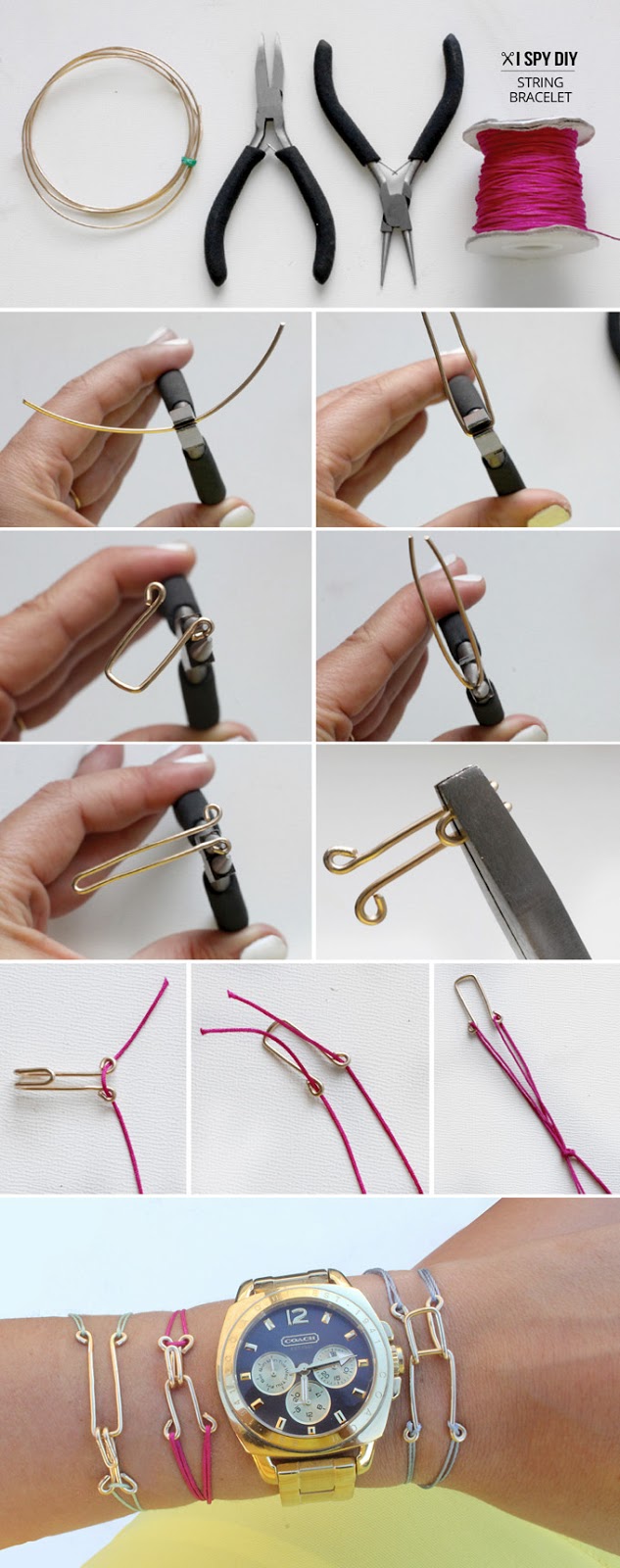 Hook and Eye String Bracelet