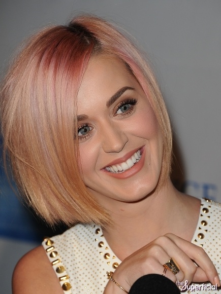 Katy Perry Rose Gold Hair
