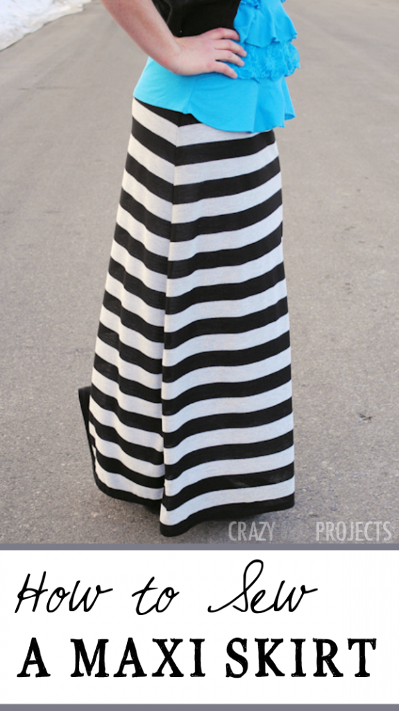 Maxi Skirt with Stripes