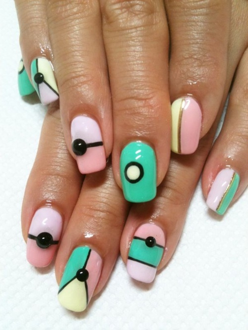 20 Color Block Nail Designs for Beginners Pretty Designs