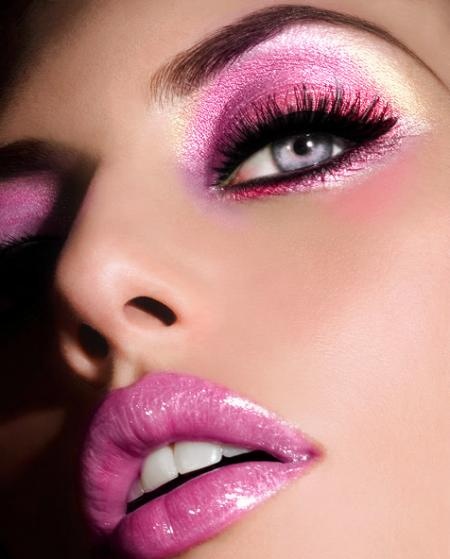 Pink Makeup Idea for a Barbie Look