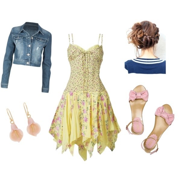 Pretty Pastel Dress Outfit Idea for Summer