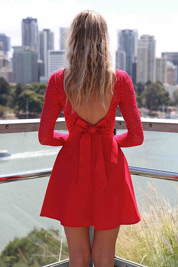 Red Dress with a Bow