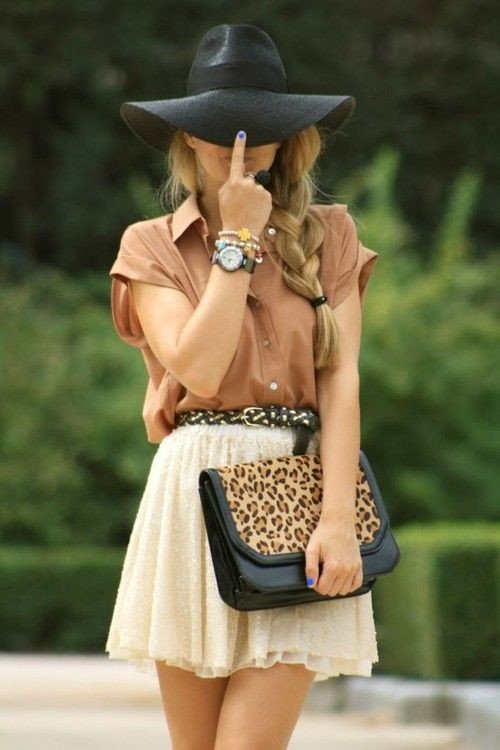 Sweet Summer Outfit Idea with Hat