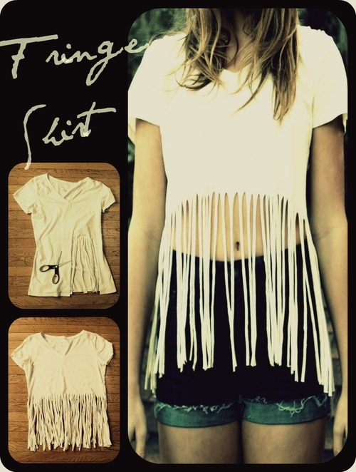 side fringe t shirt