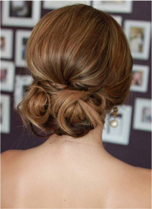 Twisted Low Bun Hairstyle