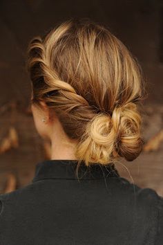 Twisted Low Bun for Summer