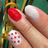 Velvet Nails with Dots