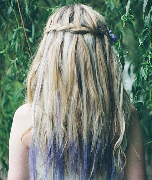 Waterfall Braid for Highlighted Hair