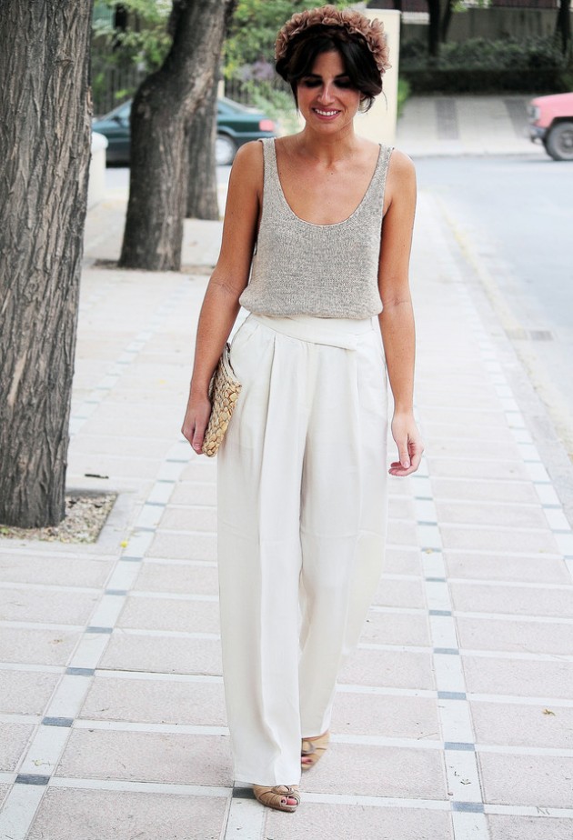 White Palazzo Pants