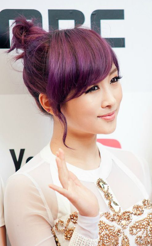Adorable Hair Knot for Purple Hair