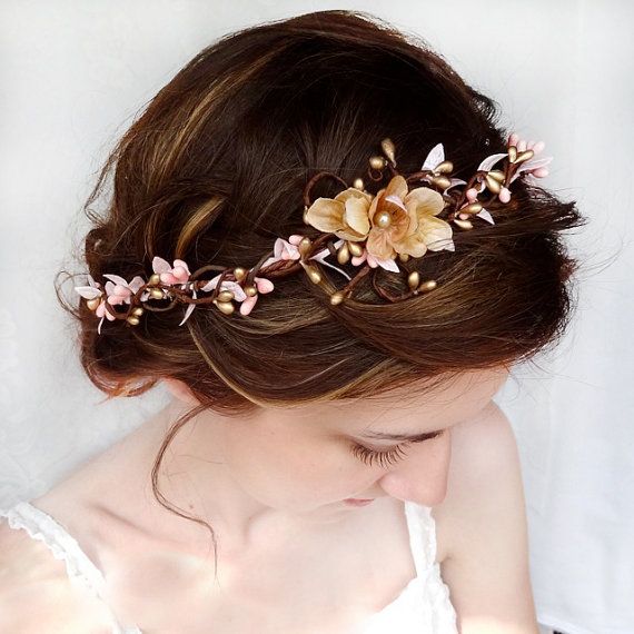 Beautiful Hairstyle with Flowers