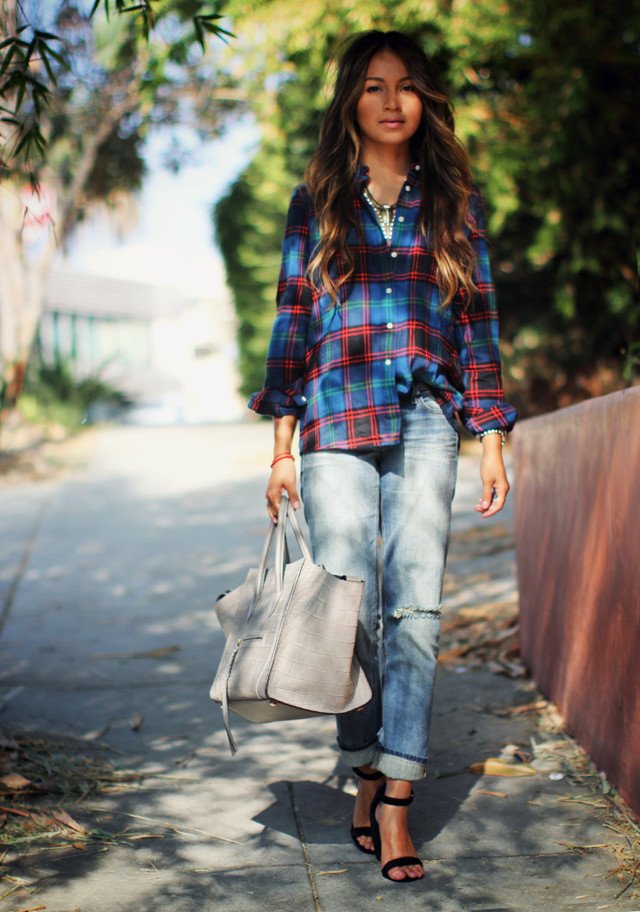 Casual Outfit with Ankle Strap Shoes