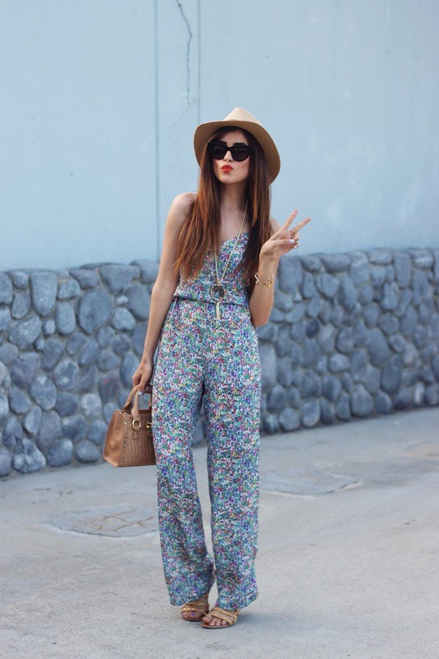 spotty culotte jumpsuit