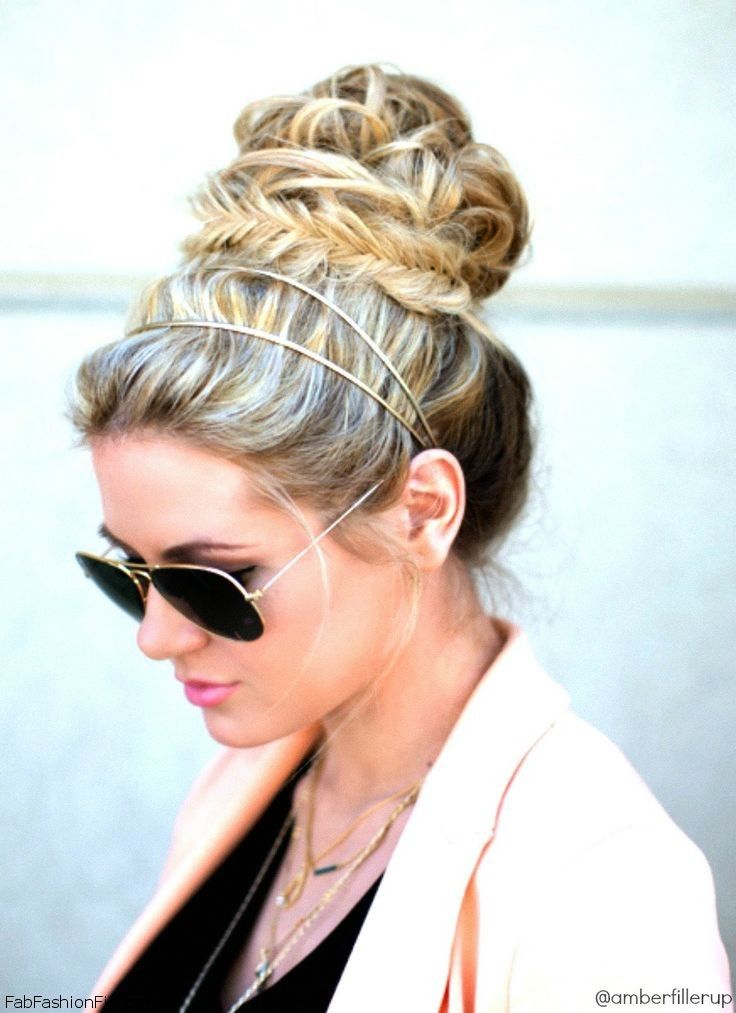 Chic Updo Hairstyle with Headband