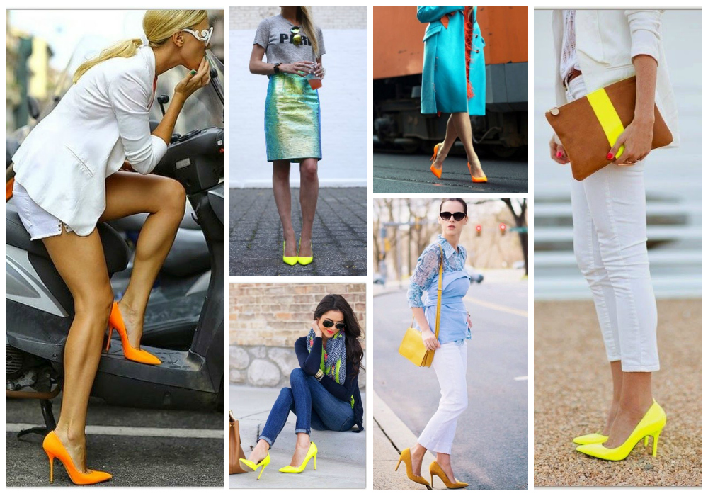 colored pumps
