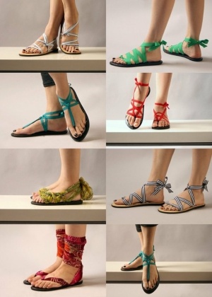 Colorful DIY Sandals