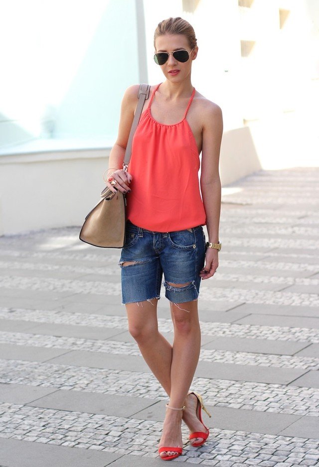 Cool Summer Outfit with Orange Vest