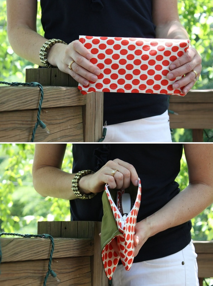 DIY Clutch with Dots
