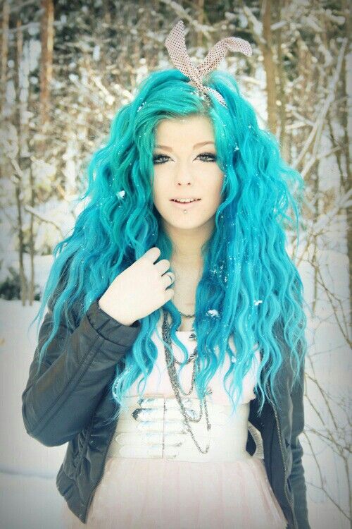 Dramatic Blue Hair