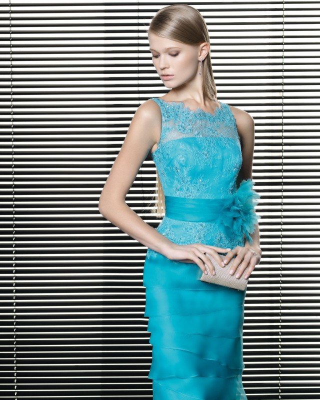 Elegant Blue Dress by Rosa Clara