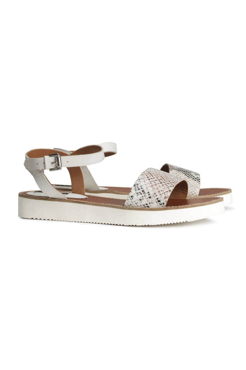 H&M Leather Sandals, $49.95
