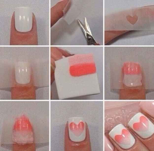 Heart Shape Nails