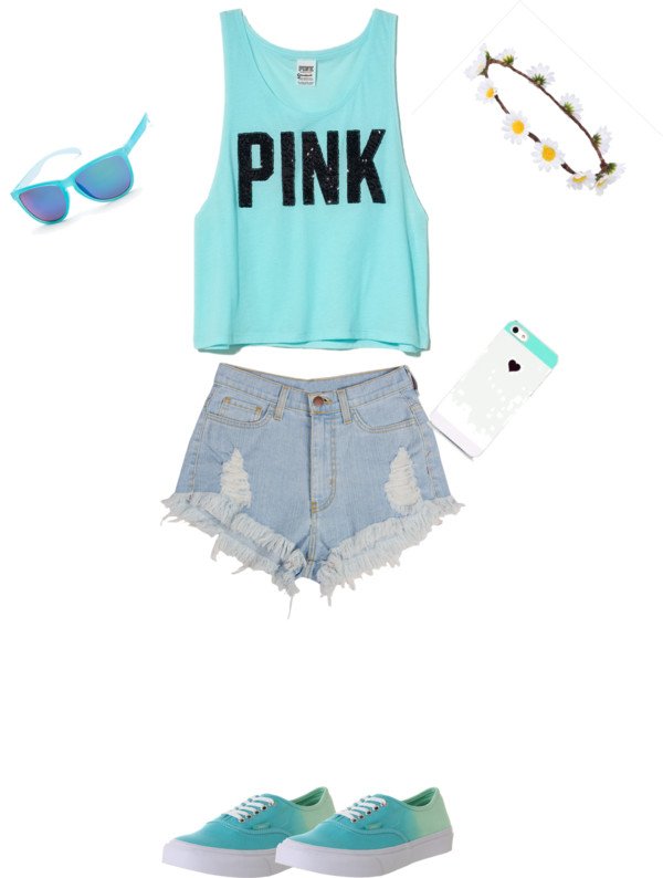 Lovely Outfit Idea with Denim Shorts