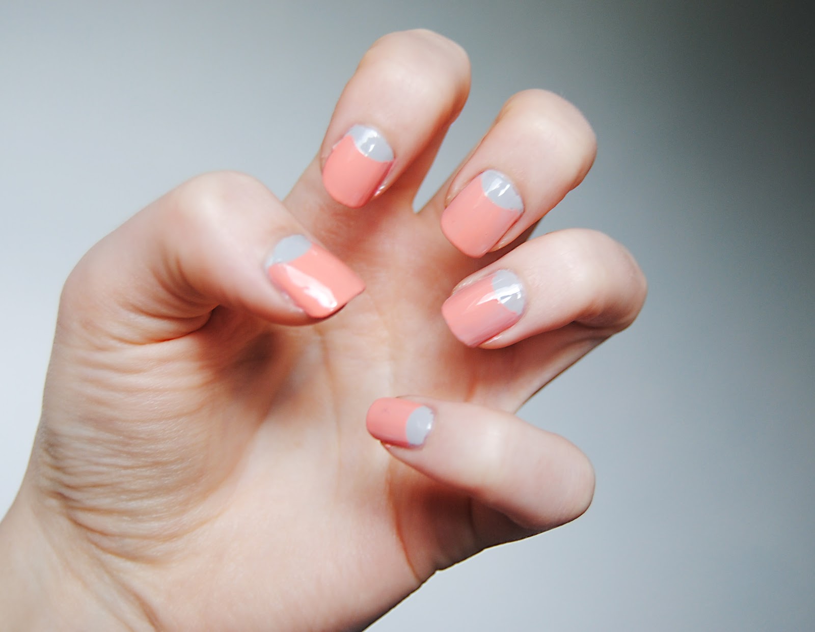 Pink and Sliver Nails