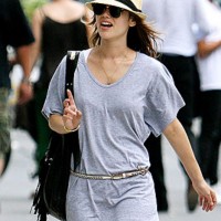 Rachel Bilson Grey Dress