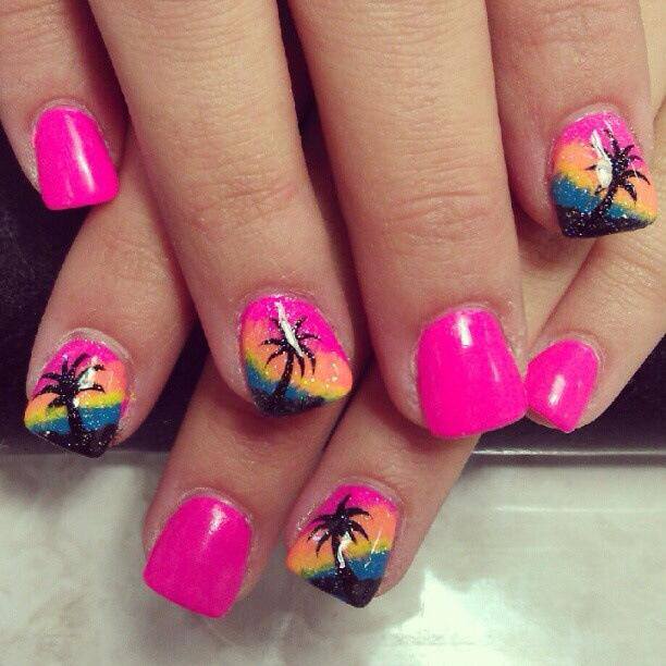 ... Nail Trend: Pretty Nail Arts for Beach Landscape | Pretty Designs