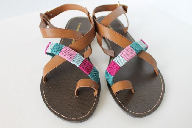 Sandals with Colorful Straps