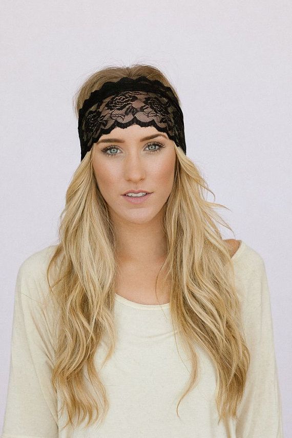 Stunning Hairstyle with Black Lace Headband