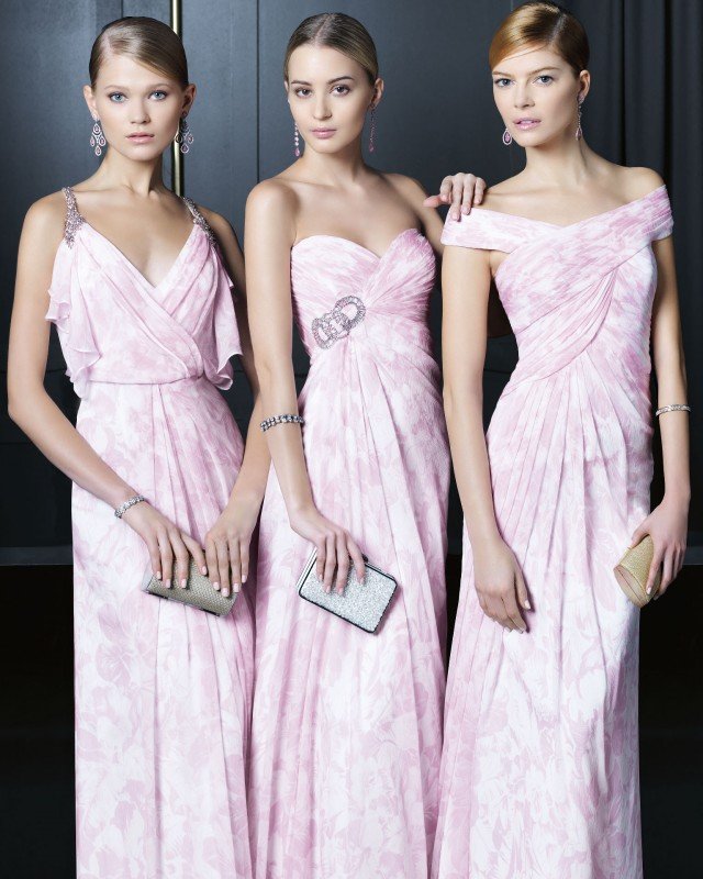 Stylish Pink Long Dresses